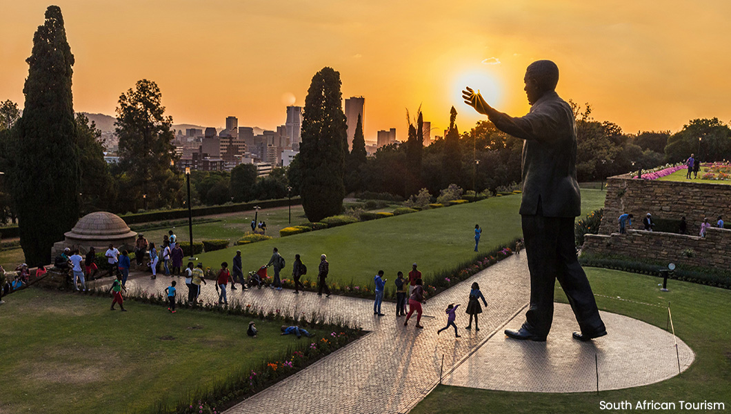 Nelson Mandela statue at the Union Buildings in Pretoria