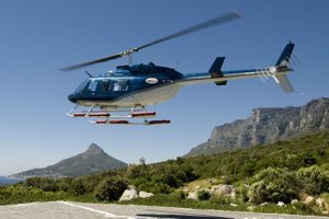 Scenic helicopter flight in Cape Town
